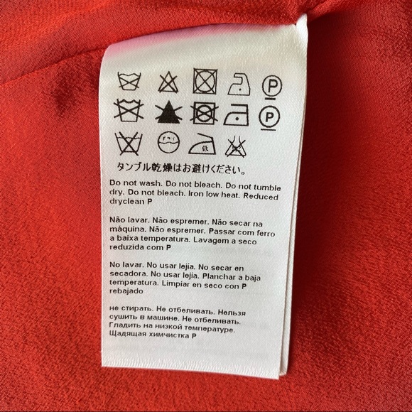 Vintage 100% Silk ESCADA Red Dress Authentic BellelizPosh Mark Classic Cocktail - Picture 9 of 12